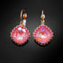 Auskarai "Vintāžš IV (Lotus Pink DeLite)" su Swarovski™ kristalais